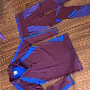 Victoria Secret Jacket & Leggings Set .